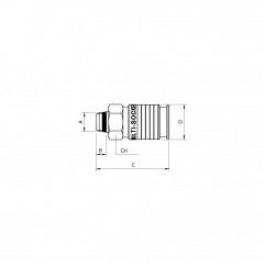 RUBINETTO UNIVERSAL SHORT M. 1/4 AISI316