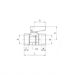 VALVOLA A SFERA F.F. 1/2